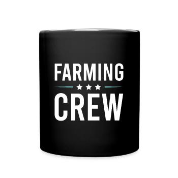 Farming Crew - Tasse einfarbig - Schwarz - Vorne