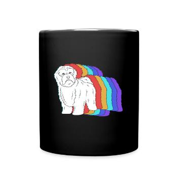 Havaneser - Tasse einfarbig - Schwarz - Vorne