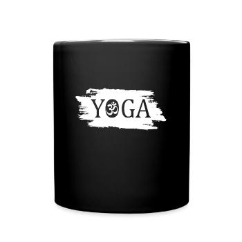 Yoga - Tasse einfarbig - Schwarz - Vorne
