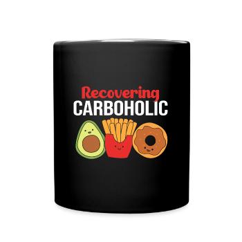 Keto Diät - Tasse einfarbig - Schwarz - Vorne