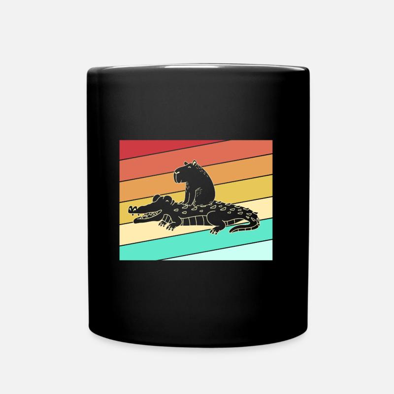 Capybara Capibara - Tasse einfarbig - Schwarz
