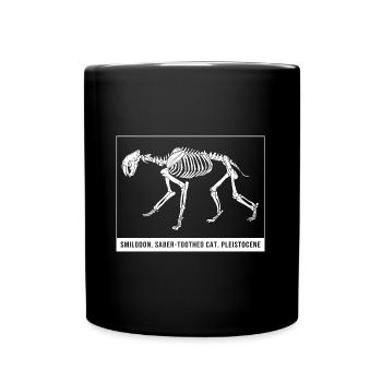 Tigre à dents de sabre Préhistorique - Mug uni - noir - Devant