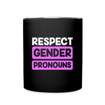 LGBT Gender Queer Vielfalt Gay pride - Tasse einfarbig - Schwarz - Vorne