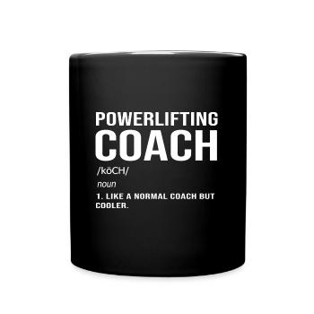 Deadlift Gym Fitness Workout Dumbbell Bodybuilder - Full Colour Mug - black - Front