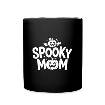 Spooky Mom Mom's Halloween Shirt Laughing Pumpkin - Full Colour Mug - black - Front