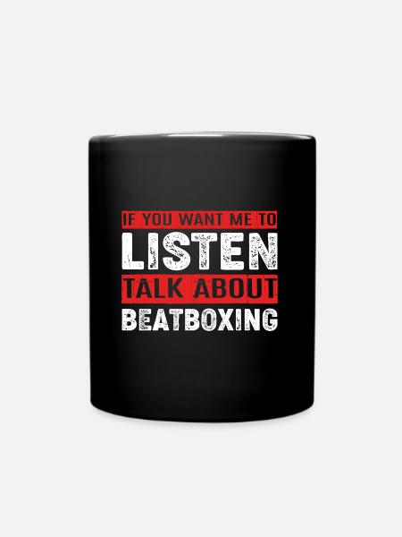 Beatbox - Tasse einfarbig - Schwarz