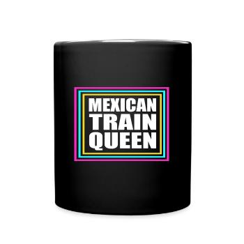 Domino Mexican Train - Tasse einfarbig - Schwarz - Vorne