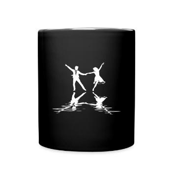 Swing Tanzpaar - Tasse einfarbig - Schwarz - Vorne