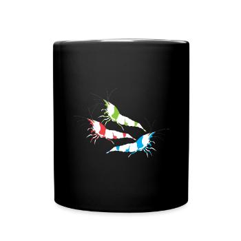 Garnelen Züchter - Tasse einfarbig - Schwarz - Vorne