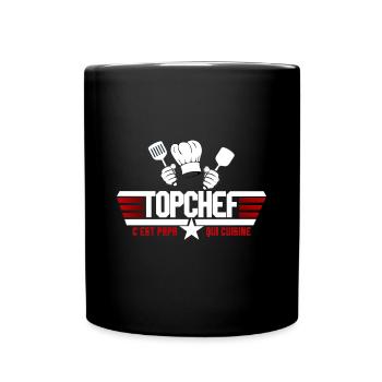 It's Dad who Cooks - Full Colour Mug - black - Front