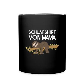 Sloth Faulenzer Süßes Faultier Geschenk - Tasse einfarbig - Schwarz - Vorne