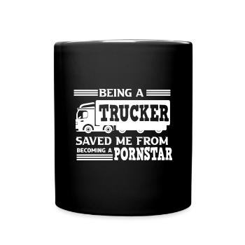 Chauffeur de camion Automobilistes Véhicules à moteur - Mug uni - noir - Devant