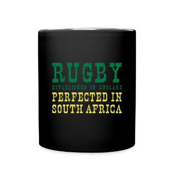 Rugby perfectionné en Afrique du Sud Rugby - Mug uni - noir - Devant