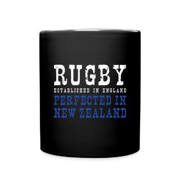 Le rugby perfectionné en Nouvelle-Zélande - Mug uni - noir - Devant