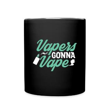 Elektro Zigarette E-Zigarette E-Shisha Vape - Tasse einfarbig - Schwarz - Vorne