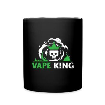 Elektro Zigarette E-Zigarette E-Shisha Vape - Tasse einfarbig - Schwarz - Vorne