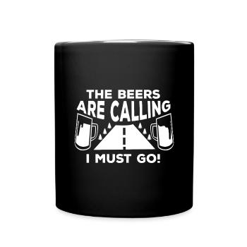 Camping Beer Camping Forest Boozing - Full Colour Mug - black - Front