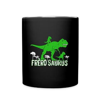 Frèrosaurus Grand Frère Dinosaure Annonce - Mug uni - noir - Devant