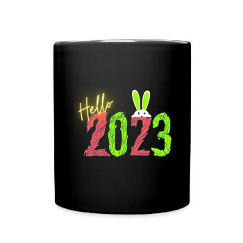 Bonjour 2023 bonne année - Mug uni - noir - Devant