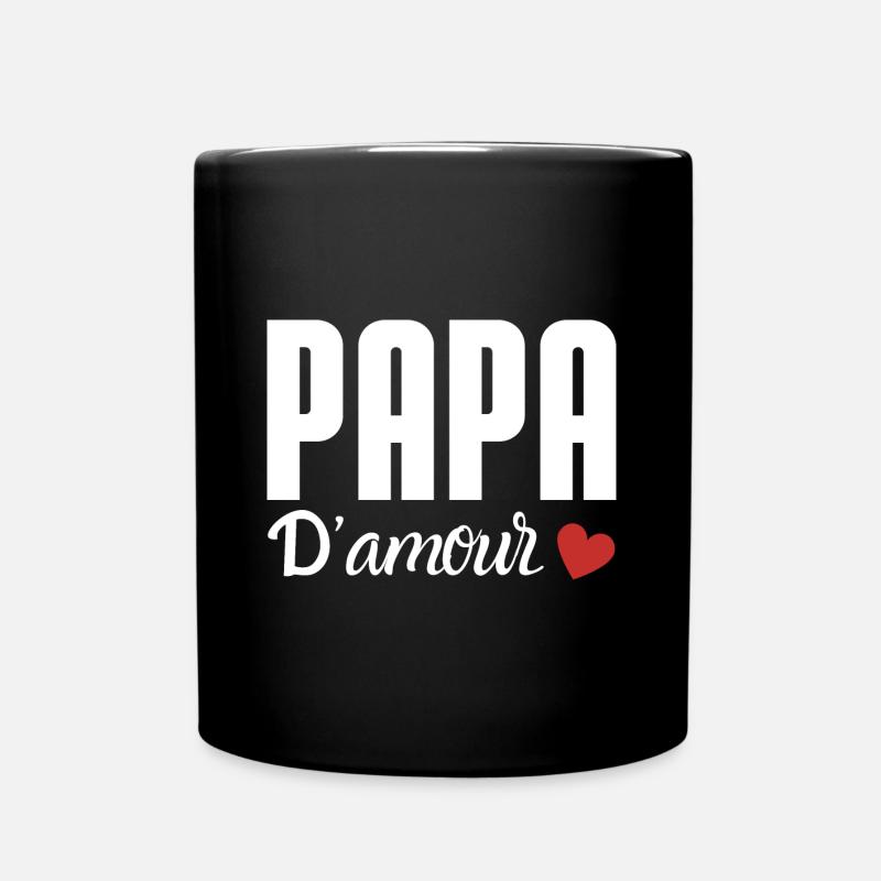 idée cadeau papa d’amour - Mug uni - noir
