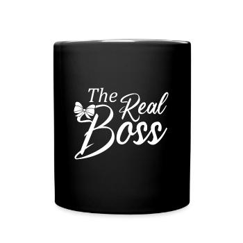 The Real Boss Partner Look you - Full Colour Mug - black - Front
