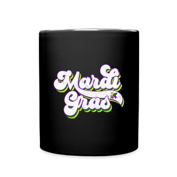 Mardi Gras 2023 retro vintage - Tasse einfarbig - Schwarz - Vorne