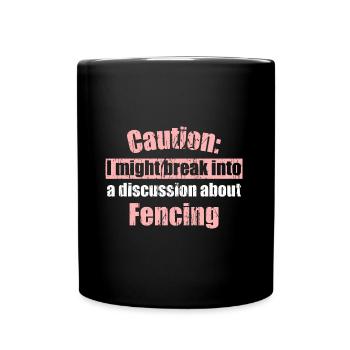 Attention: Je pourrais entrer dans une discussion sur Fe - Mug uni - noir - Devant