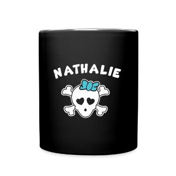 Pirate Nathalie Design pour Filles et Femmes - Mug uni - noir - Devant