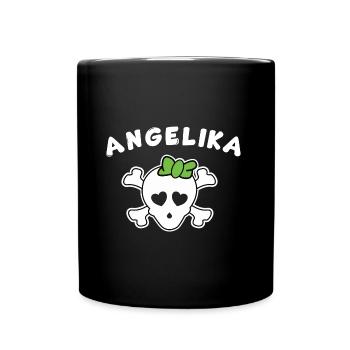 Pirate Angelika Design for Girls and Women - Full Colour Mug - black - Front