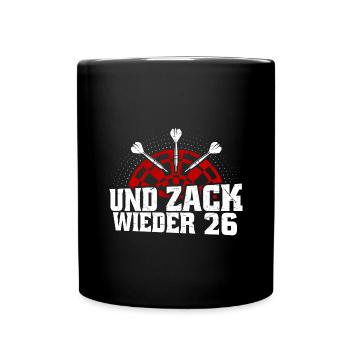 Drôle de fléchette disant jeu de fléchettes cadeau - Mug uni - noir - Devant