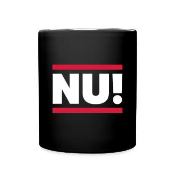 NU | Dialekt | Sächsisch - Tasse einfarbig - Schwarz - Vorne