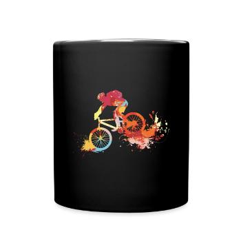 Mountain bike MTB - Full Colour Mug - black - Front