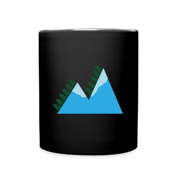 mountains - Full Colour Mug - black - Front