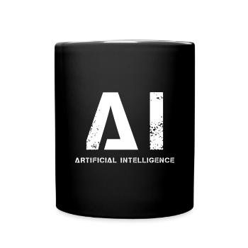 Artificial intelligence - Full Colour Mug - black - Front