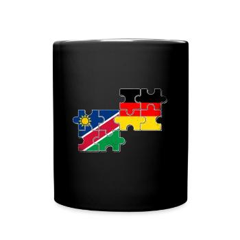 Namibia Deutschland Freunde Namibisch Deutsch - Tasse einfarbig - Schwarz - Vorne