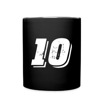 Symbole de 10 chiffres - Mug uni - noir - Devant