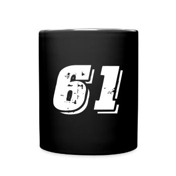 Symbole numérique 61 - Mug uni - noir - Devant