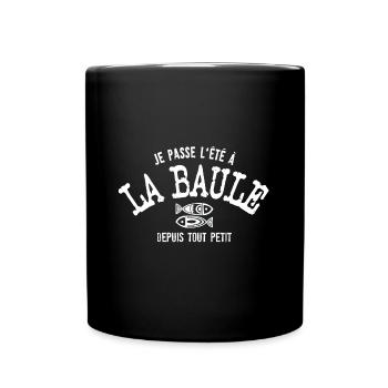 Je passe l été à La Baule depuis tout petit - Mug uni - noir - Devant