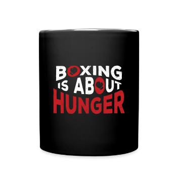 Boxing Boxer Martial Arts Boxing Ring Boxing Gloves - Full Colour Mug - black - Front