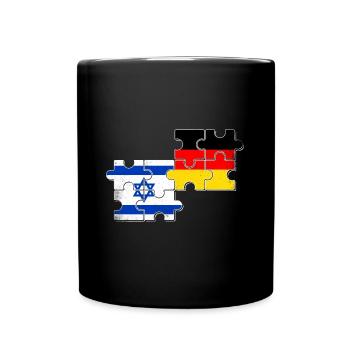 Israel Germany Flag Israeli German - Full Colour Mug - black - Front