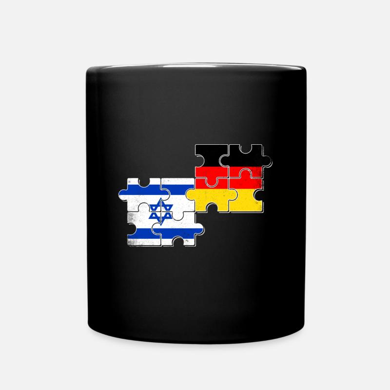 Israel Deutschland Flagge Israelisch Deutsch - Tasse einfarbig - Schwarz