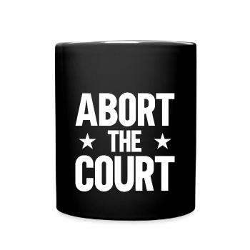 Abort the Court - Tasse einfarbig - Schwarz - Vorne