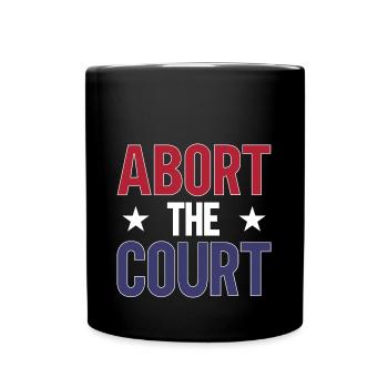 Abort the Court - Full Colour Mug - black - Front