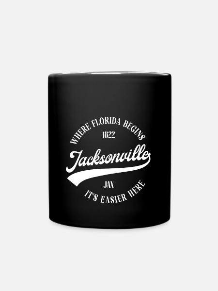 Jacksonville Florida - Tasse einfarbig - Schwarz