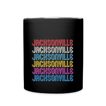 Jacksonville Florida - Tasse einfarbig - Schwarz - Vorne