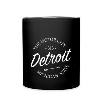 Detroit - Full Colour Mug - black - Front