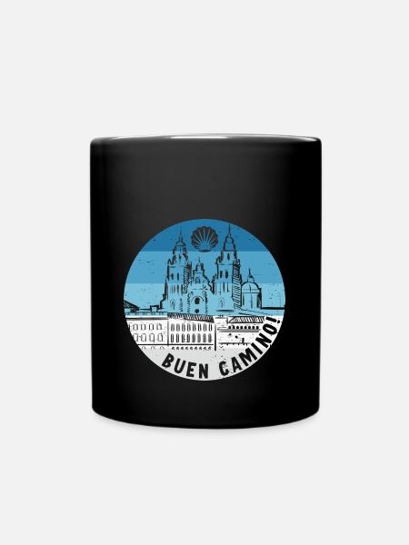 Buen Camino de Santiago de Compostela Jakobsweg - Tasse einfarbig - Schwarz