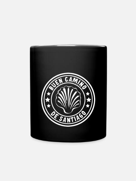 Buen Camino de Santiago de Compostela Jakobsweg - Full Colour Mug - black