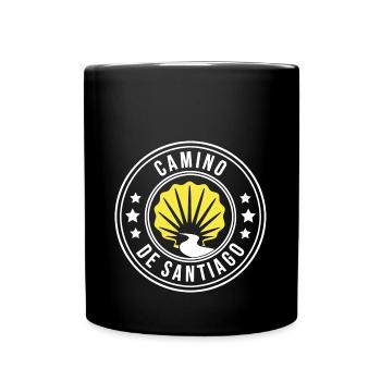 Buen Camino de Santiago de Compostela Jakobsweg - Full Colour Mug - black - Front