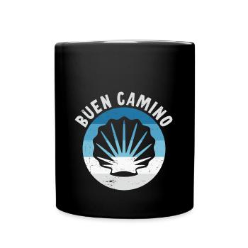 Buen Camino de Santiago de Compostela Jakobsweg - Full Colour Mug - black - Front